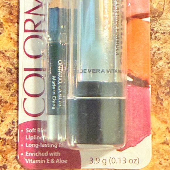 Colormates Lipstick Lipliner Pencil Set Coral Splash Paraben Free Vitamin E Aloe - Picture 5 of 7